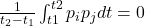 \frac{1}{t_2-t_1}\int_{t1}^{t2}p_ip_jdt=0
