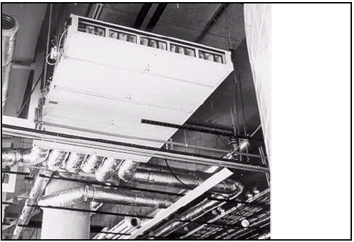 ventilatorconvector voor inbouw in het plafond
